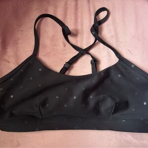 Black Polka Dot Women's Bralette
